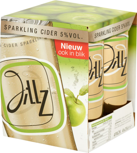 Jillz Sparklink cider 4pack blikjes van 0,25 liter